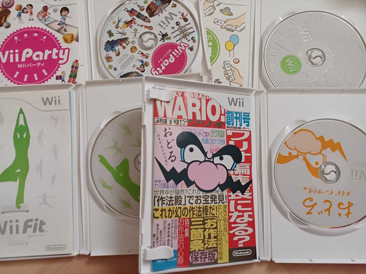 【Wii】 Wii Party　おどるメイドインワリオ　wiiパーティ4本　動作品