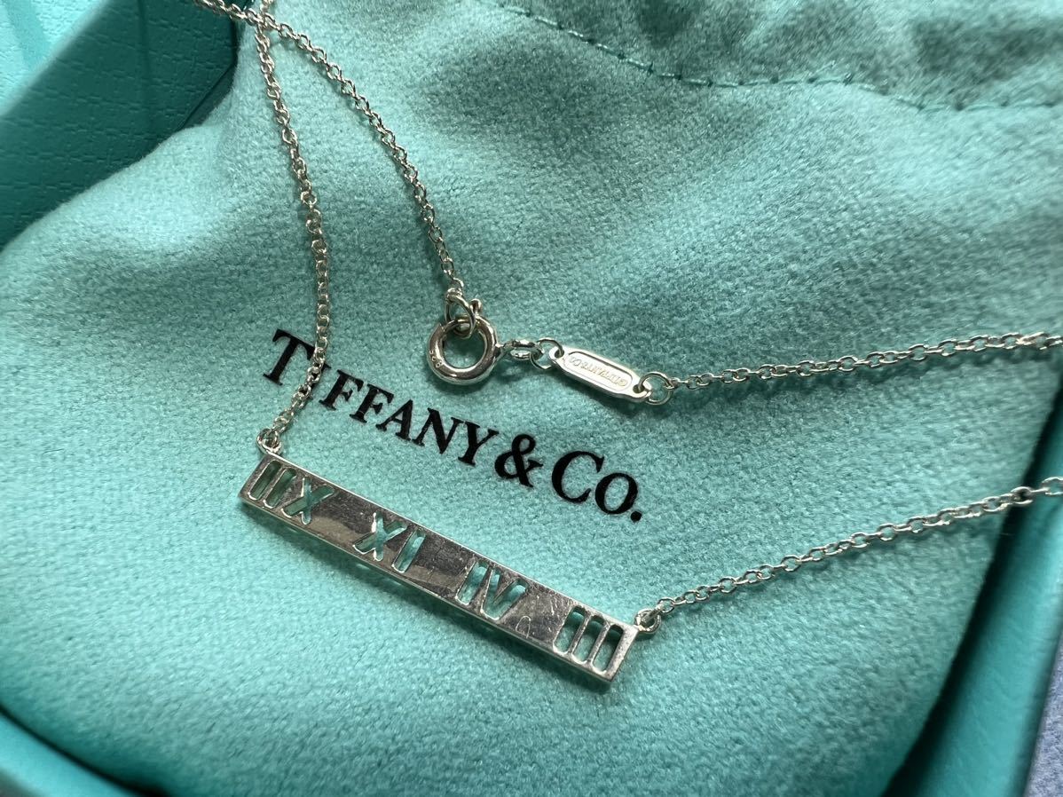 ●未使用/少し難あり●TIFFANY ティファニー オープン アトラス バー サイド ネックレス ペンダント mercismith2brand ag/sv/silver_画像3