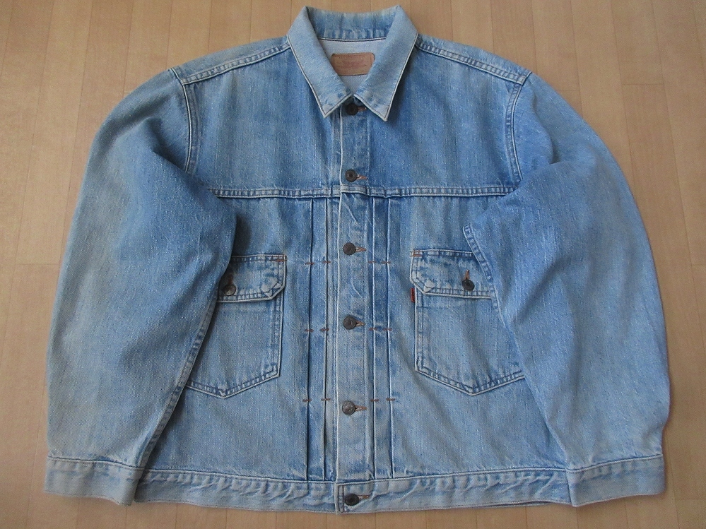 80's日本製Levi's 70502-0217 セカンド デニム ジャケットLインディゴ ブルー リーバイス ジージャン 507XX復刻 レプリカ ビッグシルエット