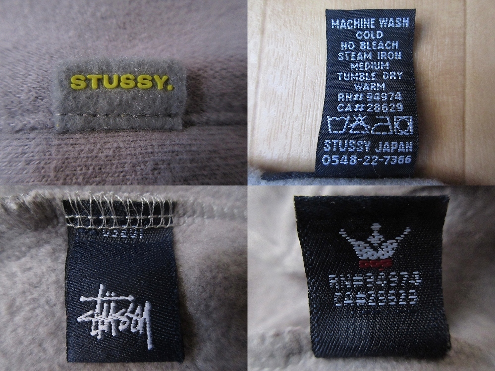 90´s STUSSY オールド 紺タグ スウェット MA-1 ジャケット XL 90´s STUSSY オールド 紺タグ スウェット MA-1 ジャケット XL