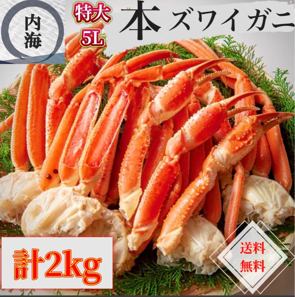 年末用 ボイル済み 本ズワイガニ 2kg 5肩 - www.johnsonurban.com