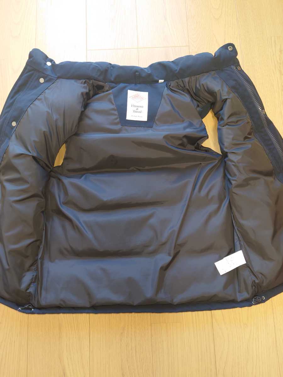 中古 DANTON×DOORS アーバンリサーチ 別注 ダウンベスト サイズ 38 ネイビー_画像8