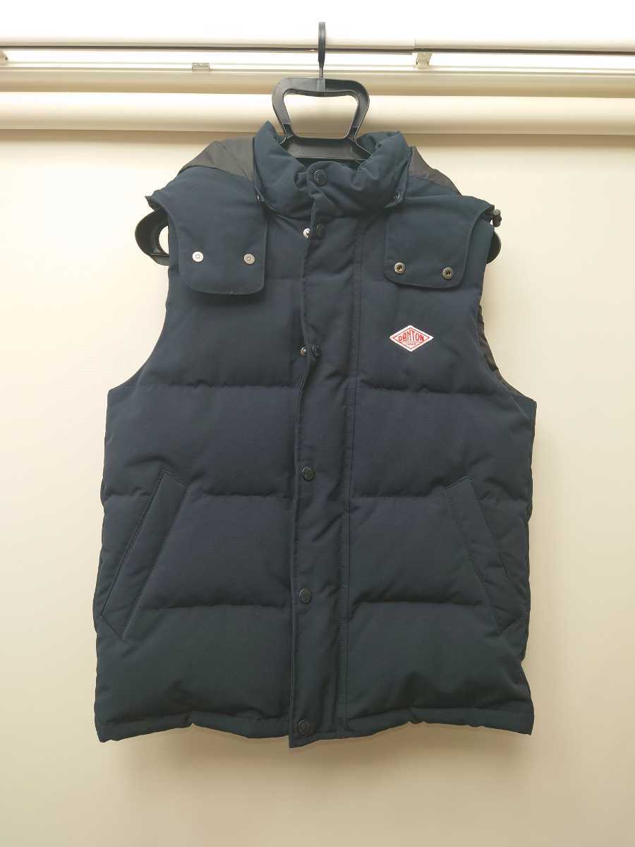 中古 DANTON×DOORS アーバンリサーチ 別注 ダウンベスト サイズ 38 ネイビー_画像1