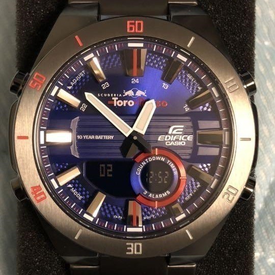 【カシオ】EDIFICE エディフィス スクーデリア トロロッソ 新品 ERA-110TR-2A 腕時計 ブラック CASIO メンズ 未使用品 男性 並行輸入品