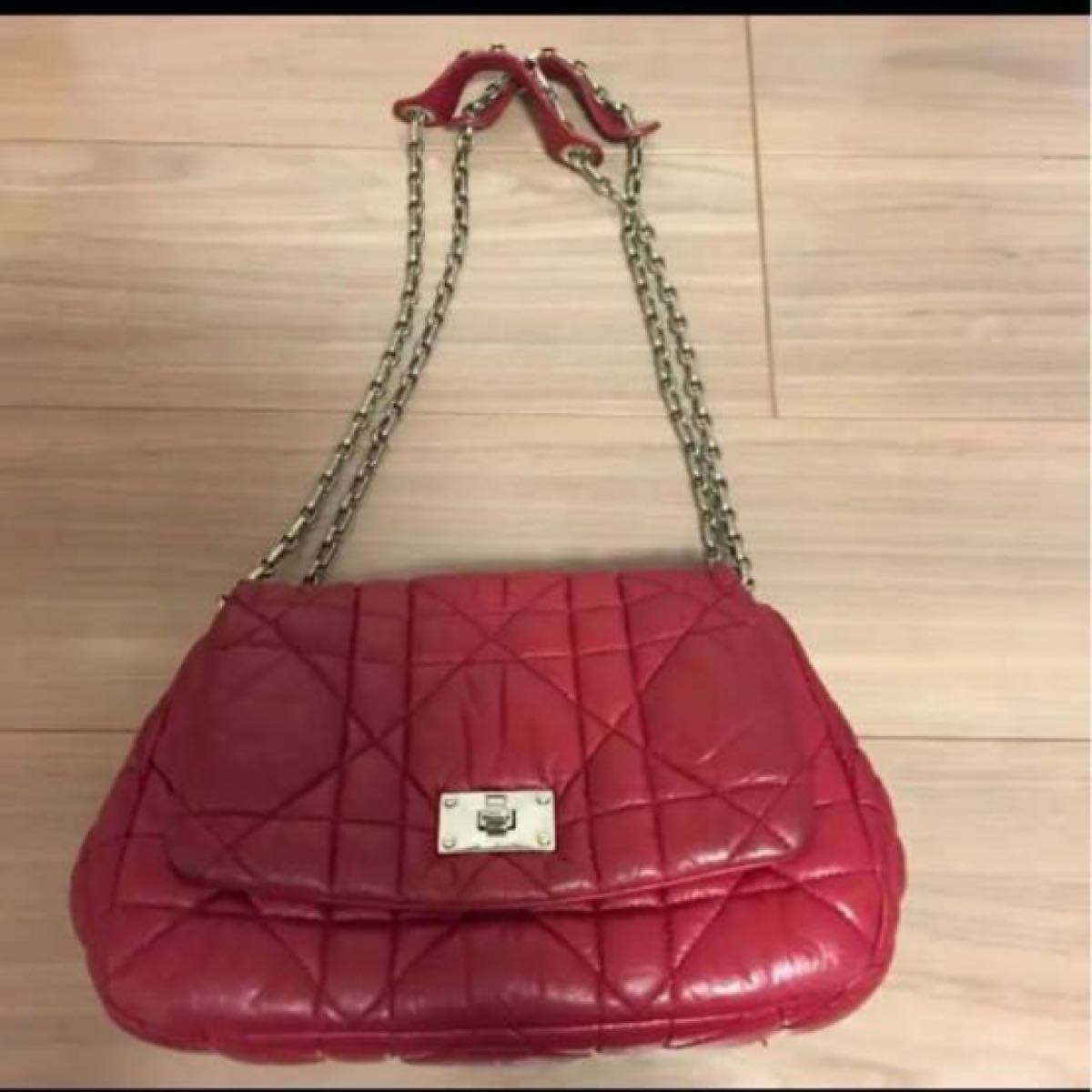 クリスチャンディオール Dior バッグ 赤 ボルドー レディース