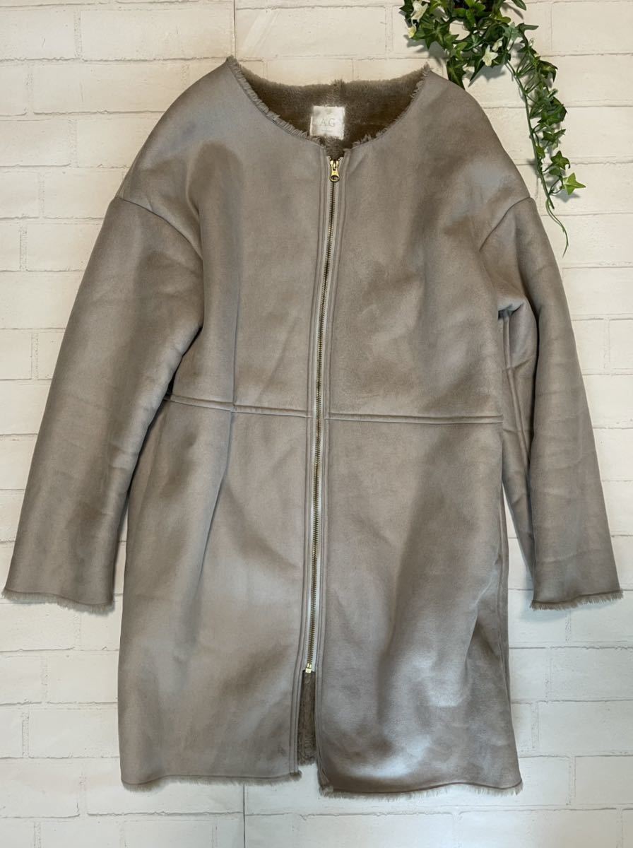 AG by aquagirl+M+ no color искусственный мутон пальто + светло-серый +Marisol+ серый ju