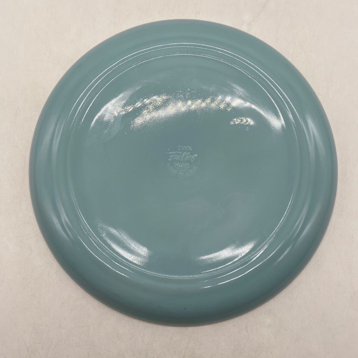 50s Vinterge FIRE KING TURQUOISE BLUE 50 годы средний период Vintage Fire King бирюзовый голубой 10 дюймовый plate G1535