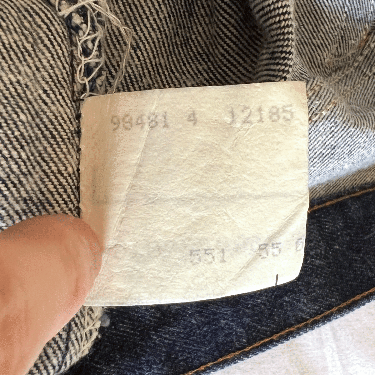 米国製 ハチマル 80s オリジナル Levi's 501 W36(W33) 濃紺 美品 CARE