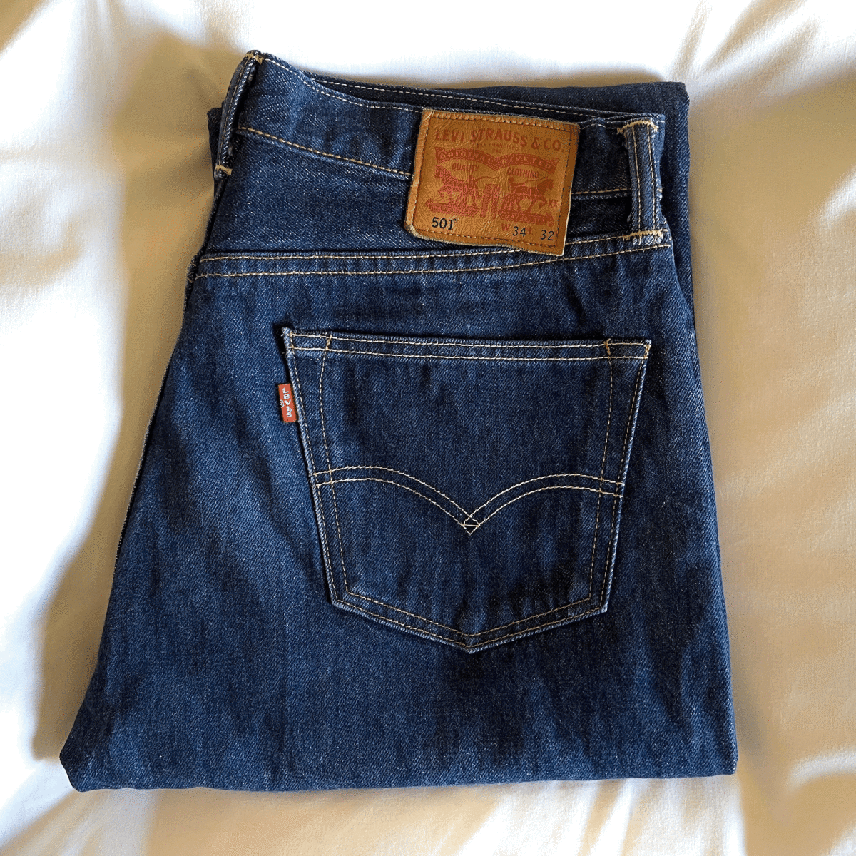 ホワイトオーク 米国製 Levi's 00501-2546 W34 L32 赤耳 リジッド 美品