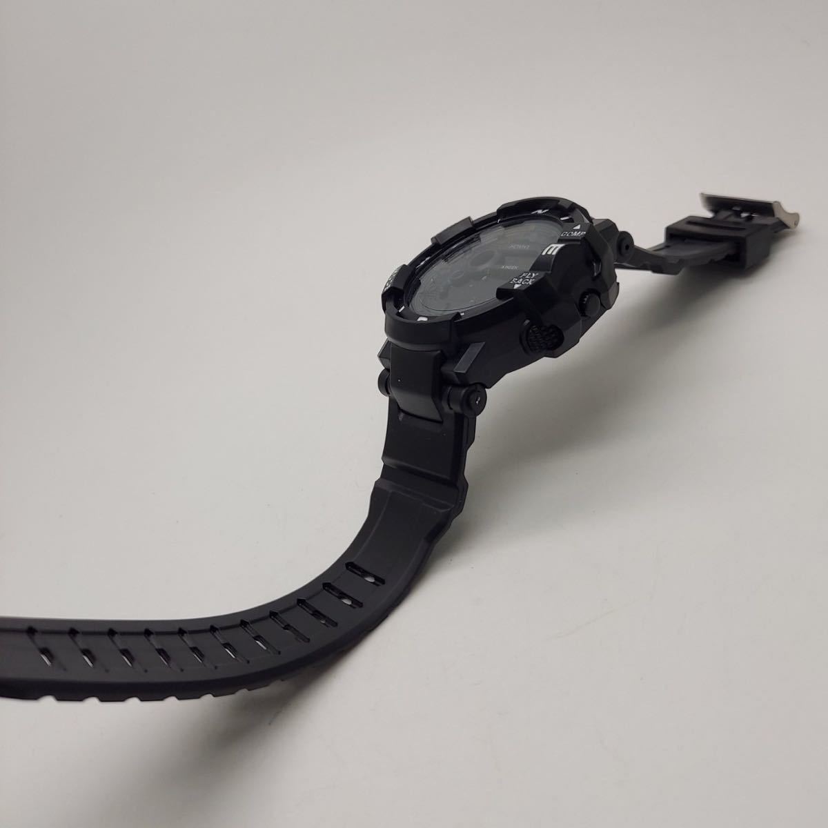 新品 海外 HONHX 多機能 LED 腕時計デジタル ブラック - 腕時計(デジタル)