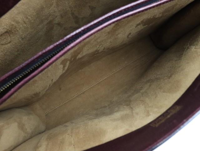 l149 デルヴォー ハンドバッグ DELVAUX レザー製 レディース ボルドー
