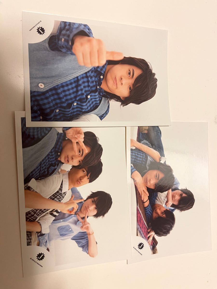 関西ジャニーズJr. 時代　平野紫耀　向井康二　公式写真　3枚セット