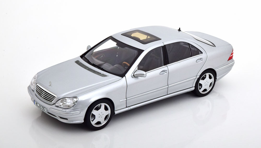 norev 1/18 Mercedes Benz S55 AMG W220 2000 silver Mercedes Benz Norev 