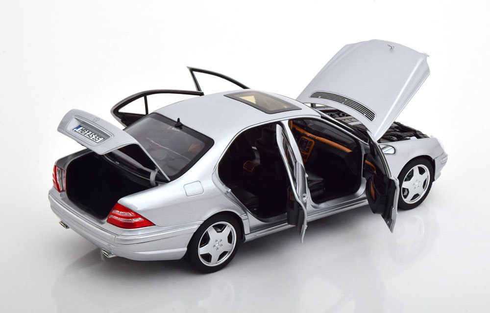 norev 1/18 Mercedes Benz S55 AMG W220 2000 silver Mercedes Benz Norev 