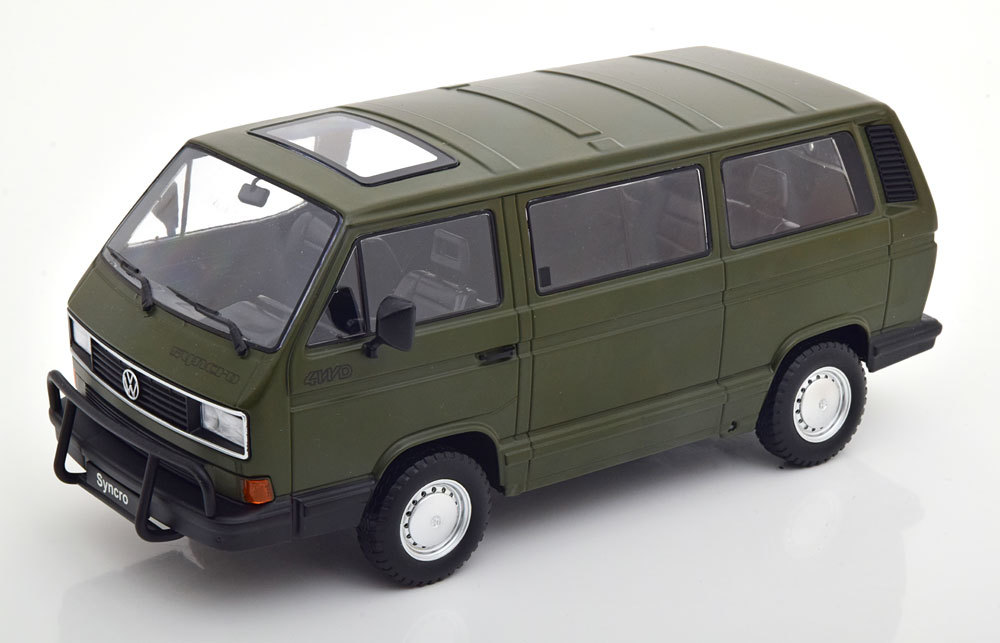 KK scale 1/18 VW Bus T3 Syncro 1987　マットグリーン　ダイキャスト製　ワーゲン　バス_画像1