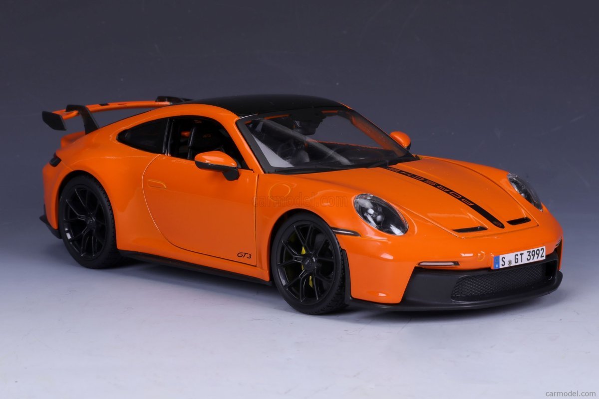 MAISTO 1/18 PORSCHE 911 992 GT3 orange Porsche Maisto 
