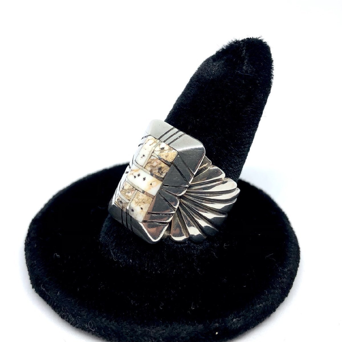  silver ring Indian jewelry ring silver accessory ring 18.5 number 279