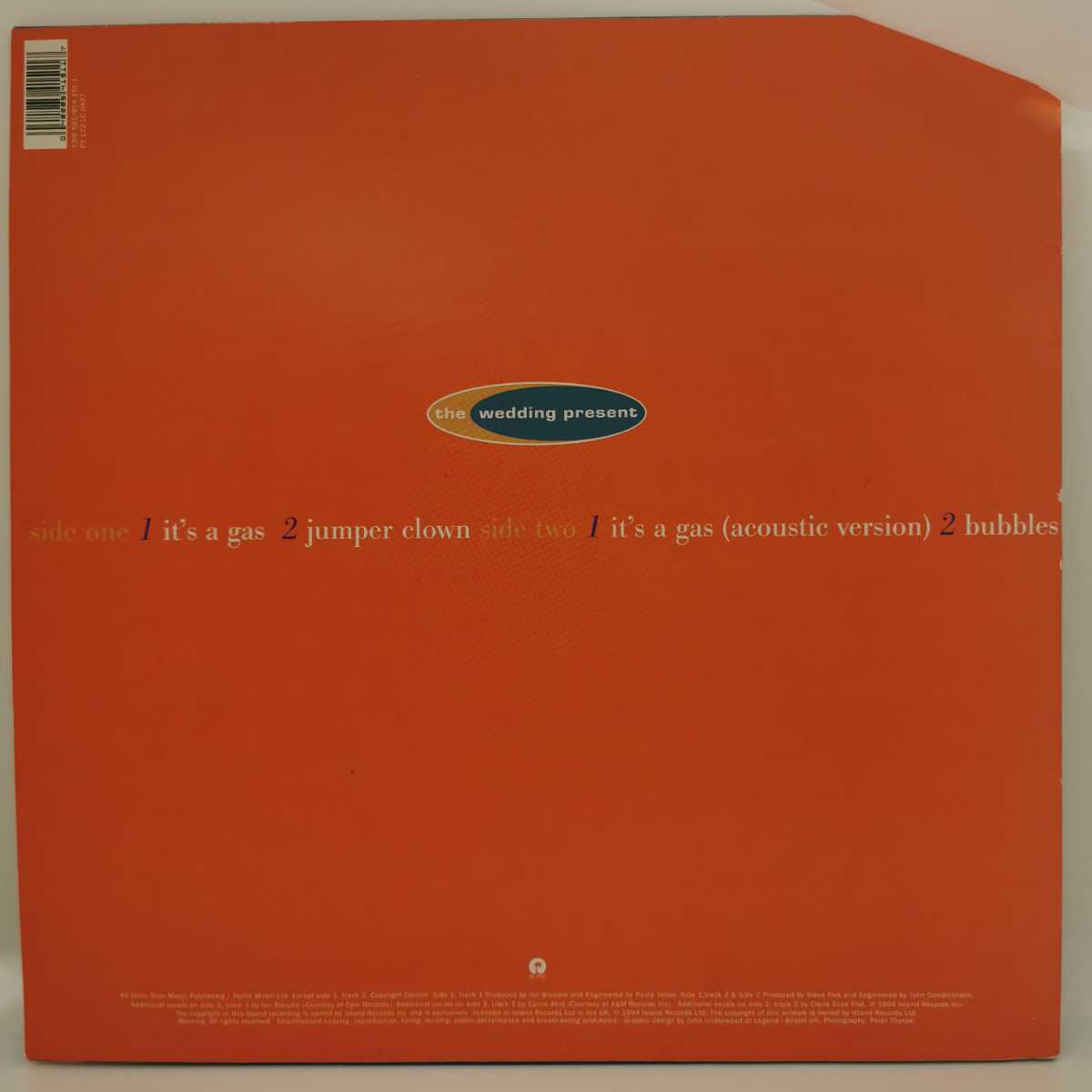 中古 レコード LP盤 UK盤 The Wedding Present It's A Gas ロック 12IS 591_画像2