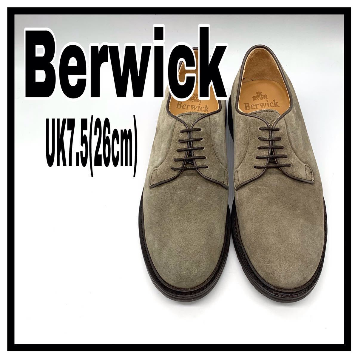 未使用 Berwick バーウィック プレーントゥ ドレスシューズ スエード