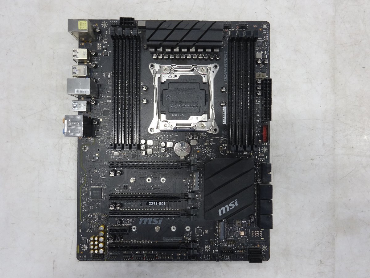2022年春夏 Msi x299-s01マザーボード クーラー セット ジャンク