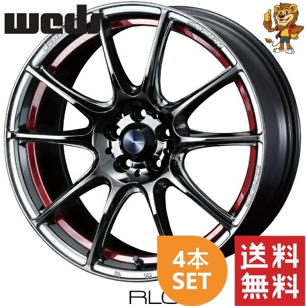 ホイール4本セット weds WEDSSPORT SA25R (RLC) 17インチ 7.0J PCD100/4H インセット:43 ウェッズスポーツ SA25R 【法人宛て発送限定】_画像1