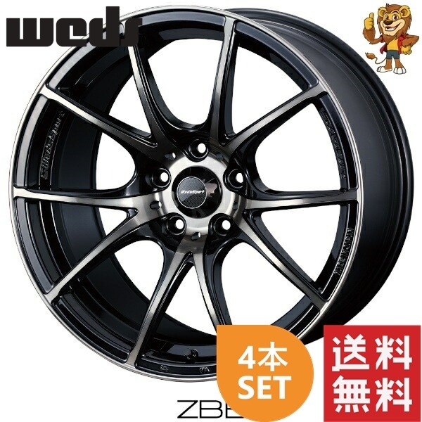 ホイール4本セット weds WEDSSPORT SA10R (ZBB) 18インチ 8.5J PCD114.3/5H インセット:45 ウェッズスポーツ SA10R 【法人宛て発送限定】_画像1