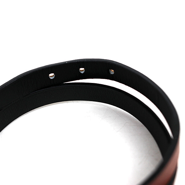 エルメス 革ブレスレット2個セット 黒と茶 cutacut.com