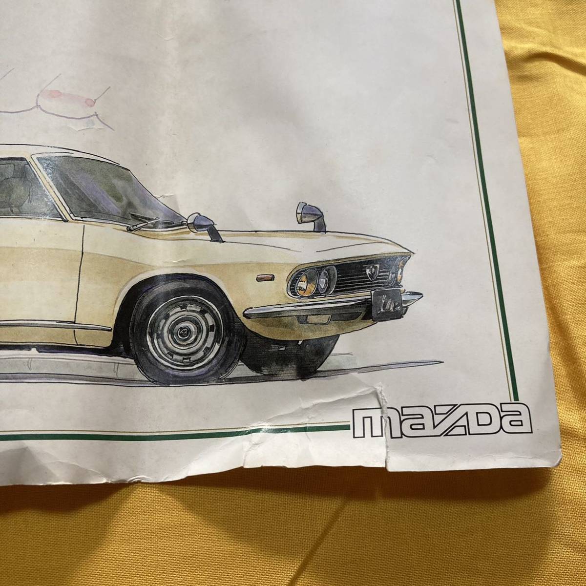 10J　MAZDA　マツダ　ファミリア　クーペ　日産　昭和レトロ　サバンナ　RX-3　ヴィンテージ　コスモスポーツ　70周年　ポスター　ホンダ　R360　トヨタ