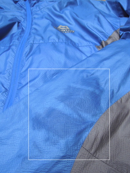 マウンテンイクイップメント MICROTHERM ALPINE JACKET◆メンズLサイズ(実寸XL程度)/水色/ナイロンジャケット/秋冬/ランニング/アウトドア_画像7