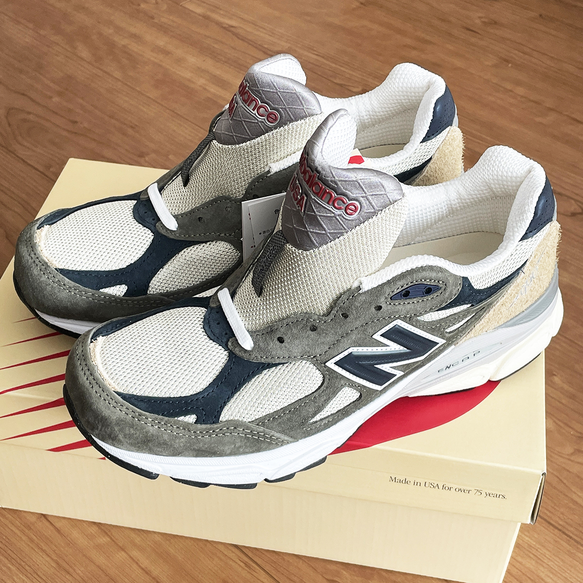 新品　M990 V3 TO　26cm　D　ニューバランス　NEWBALANCE US8 M990TO3 テディサンティス ドーブ グレー　Made in U.S.A　アメリカ製　NB