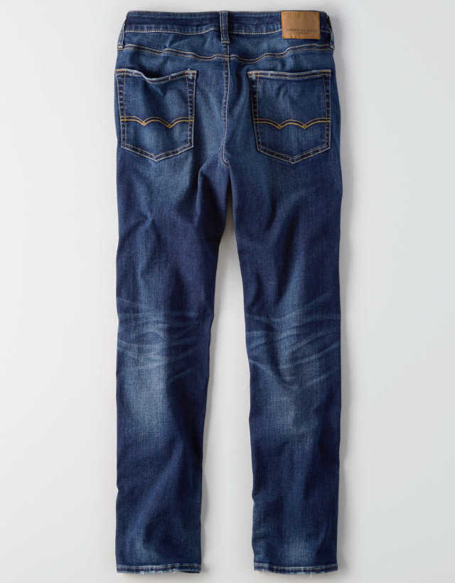 ●送料無料●大きいサイズ　American Eagle　 NE(X)T LEVELストレートジーンズ（Authentic Dark Indigo）【W44インチL32インチ】