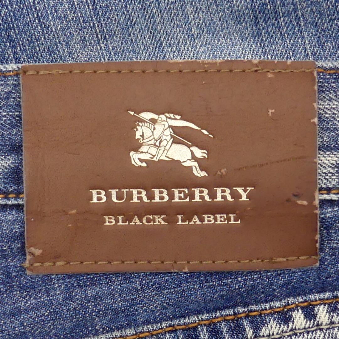 即決★BURBERRY BLACK LABE★W32位 デニム ジーンズ 廃盤 バーバリーブラックレーベル メンズ 73 ノバチェック ダメージ加工 ナイト刺繍_画像10