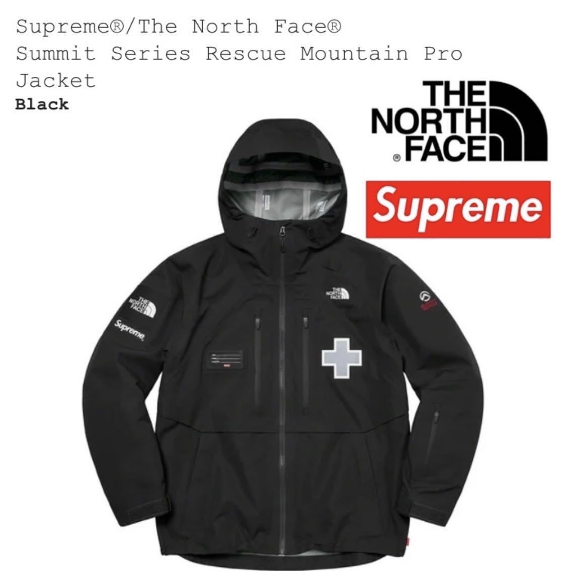 22ss Supreme x The North Face Summit Series TNF SS Rescue Mountain Pro Jacket BLACK シュプリーム ノースフェイス ジャケット L