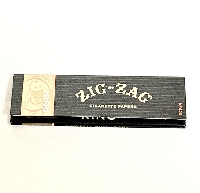 送料無料 刻みタバコ 巻き紙 喫煙具 ジョイントペーパー ZIG-ZAG KING SIZE ジグザグ キングサイズ MADE IN FRANCE 神戸喫煙具の画像1