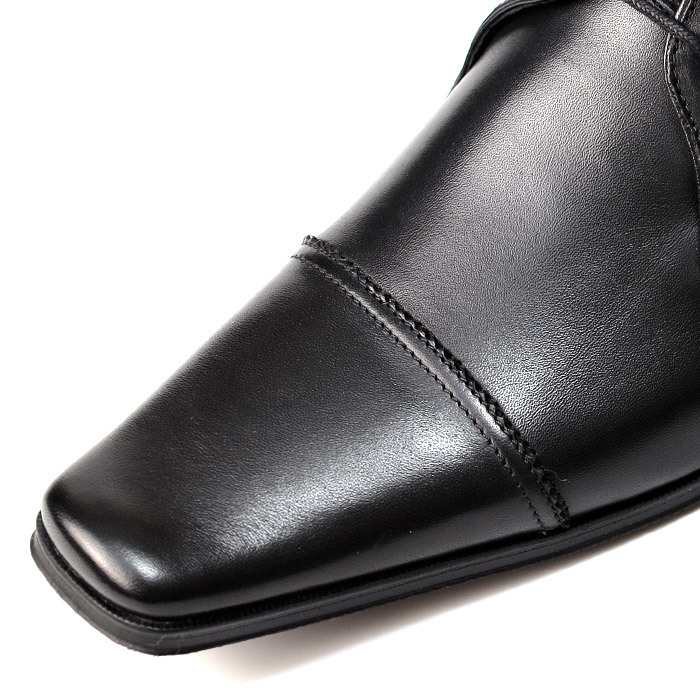 キャサリンハムネットロンドン 3993 ブラック 25.0㎝ 新品未使用 メンズ 本革 ビジネスシューズ 紳士靴 ロングノーズ 革靴 (旧品番3980)_画像7