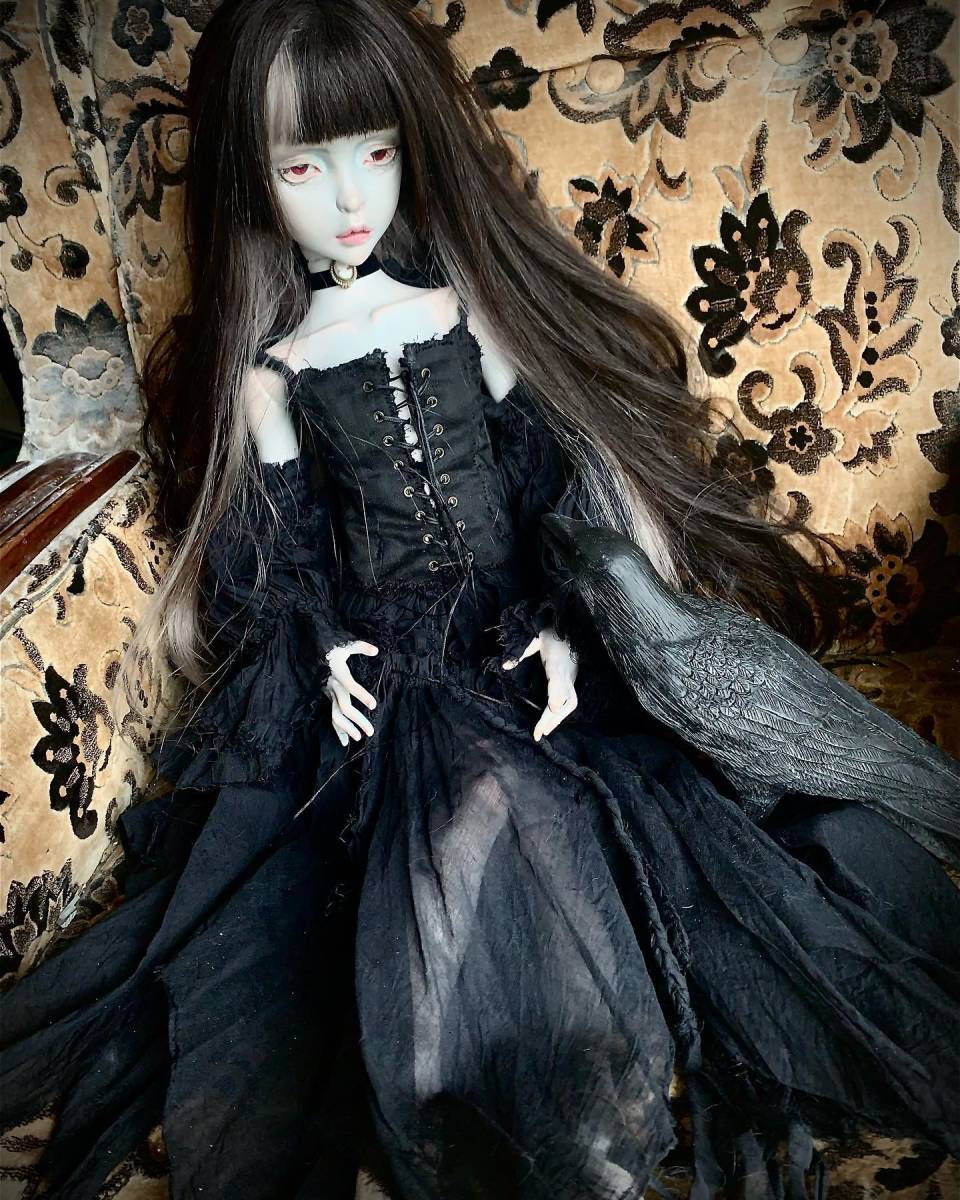 球体関節人形 創作人形 櫻井紅子作【黒い花弁】|Yahoo!フリマ 球体関節人形 創作人形 櫻井紅子作【黒い花弁】|Yahoo!フリマ