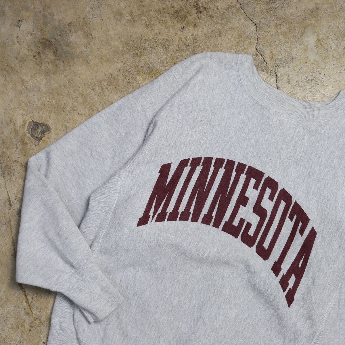 90s USA製 チャンピオン リバースウィーブ MINNESOTA グレー M / 90s Champion reverse weave ヴィンテージ 刺繍タグ 古着_画像1