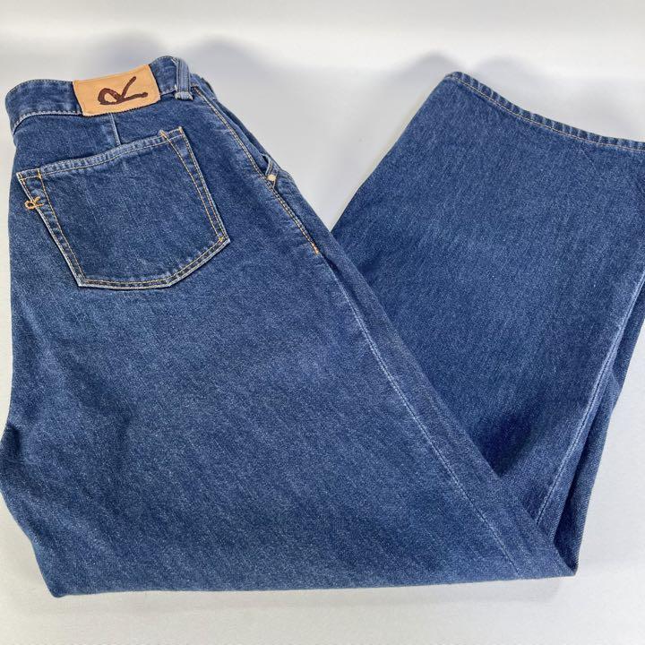 お気に入りのパンツ美品】45R デニムパンツ ジーンズ おこめデニム シャルロット アンクル