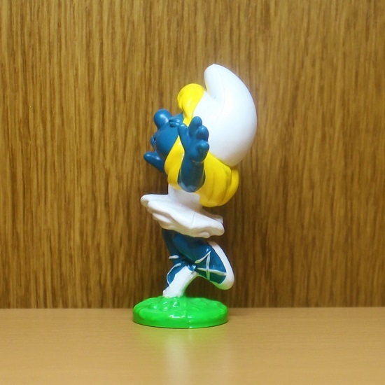  Smurf figure girl ba Rely nabare-PVC Smurf Ame toy America toy 