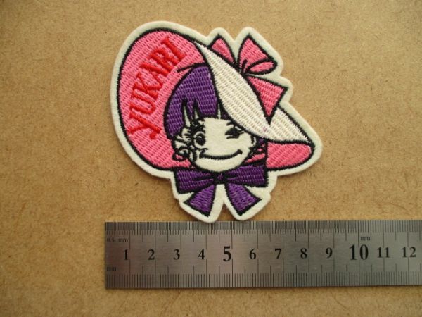 一条ゆかりYUKARI刺繍ワッペン/りぼんコミック少女漫画マーガレットかわいい雑貨ファンシーPATCH昭和レトロ漫画80s当時物 S26_画像8