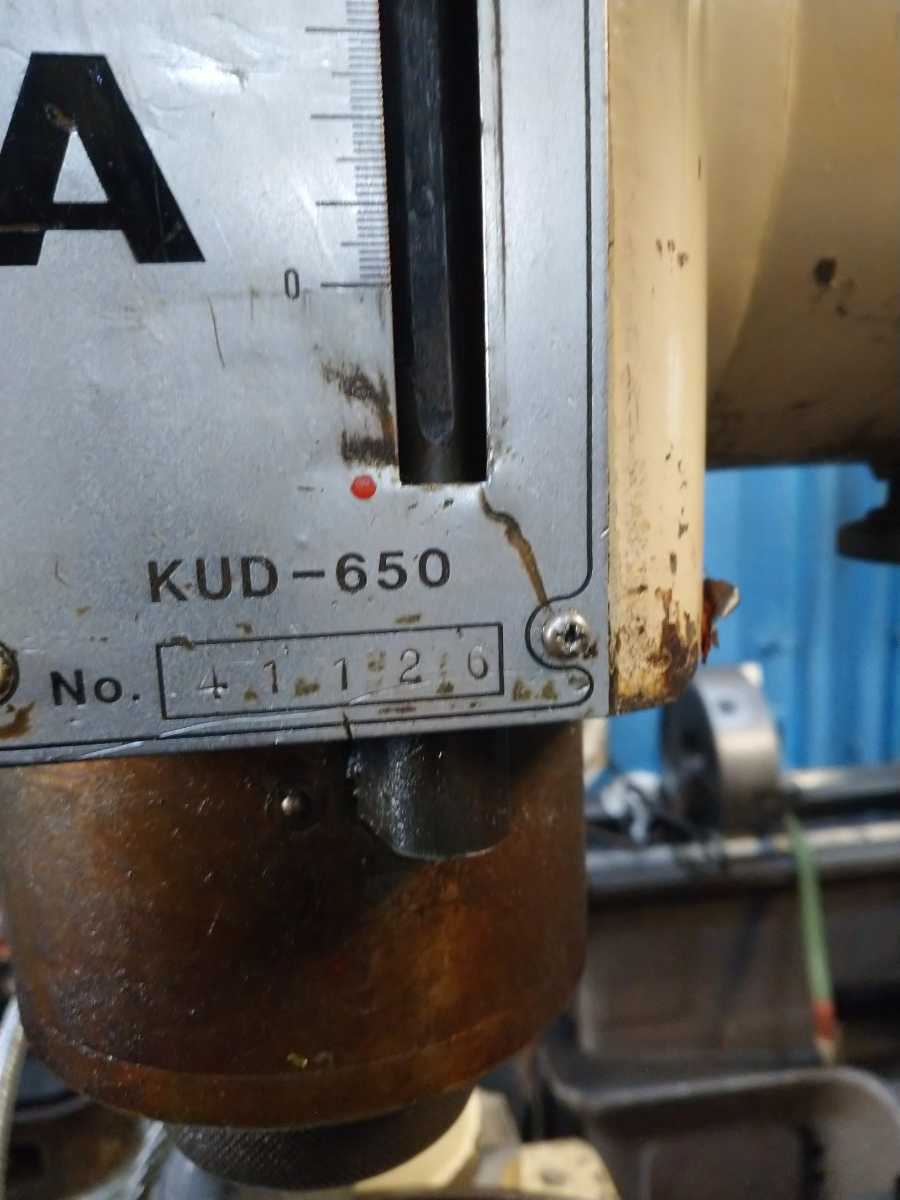 極上紀和鉄工所KIWA直立ボール盤型式KUD-650工作機械動作確認 極上紀和鉄工所KIWA直立ボール盤型式KUD-650工作機械動作確認