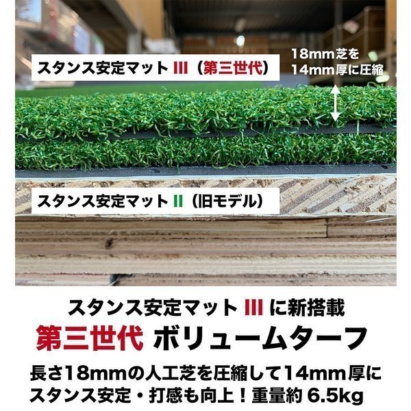 PRO-GOLFSHOP スタンス安定マット 150cm 高密度人工芝・重量タイプ・業務用品質 スタンスマット_画像8