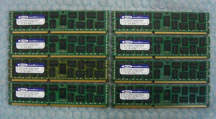 ns12 240pin DDR3 1600 PC3-12800 Registered 8GB ACTICA 8枚 合計64GB_画像1