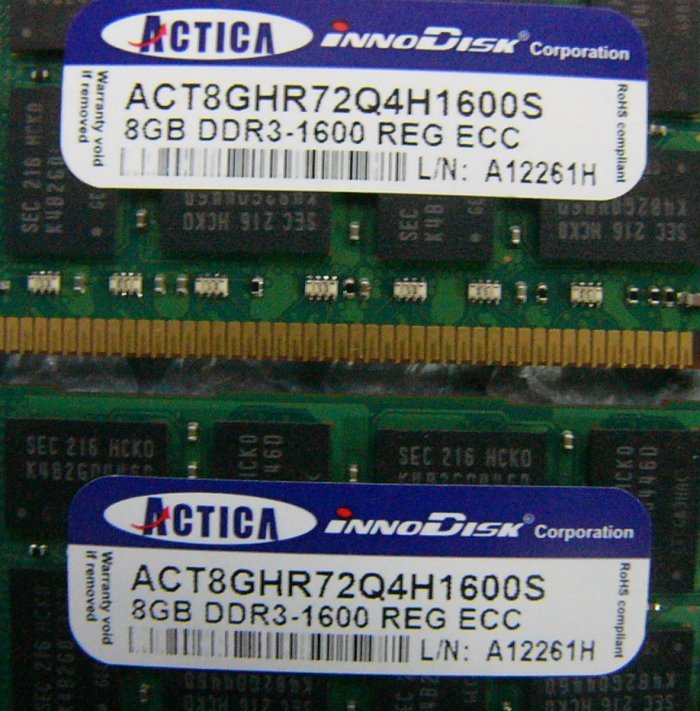 史上一番安い Registered PC3-12800 1600 DDR3 240pin nr12 8GB 合計