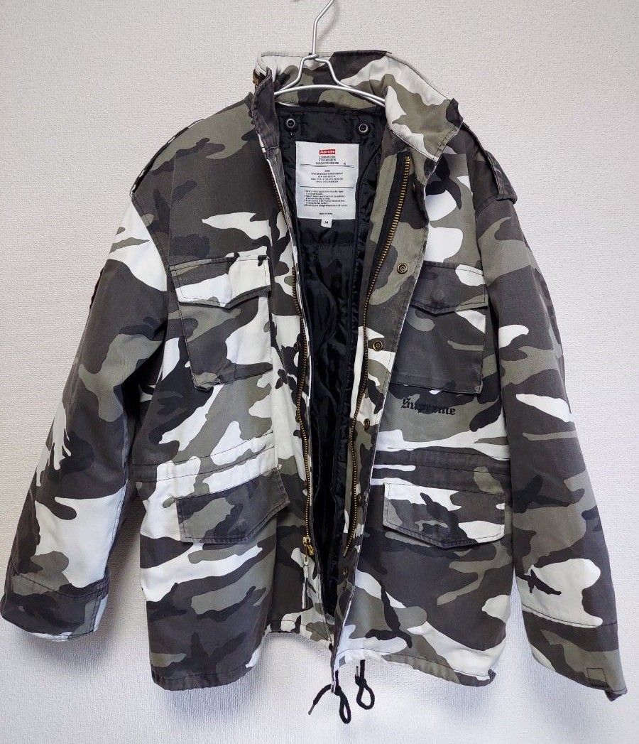 Supreme Slayer Eagle M-65 Jacket　白　カモ