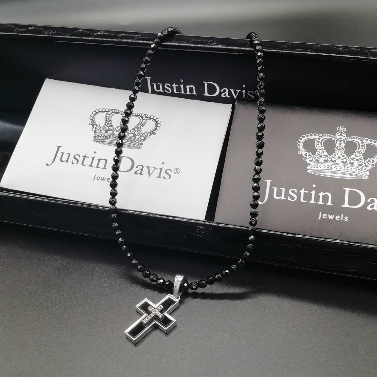 メーカー直送 ◇JUSTIN DAVIS◇ダイヤドッグタグネックレス◇40cm