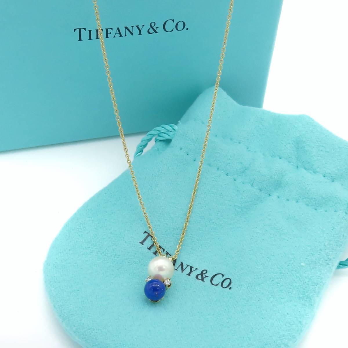 ☆超目玉】 美品 極希少 Tiffany&Co. AA152 真珠 K18 750 ネックレス