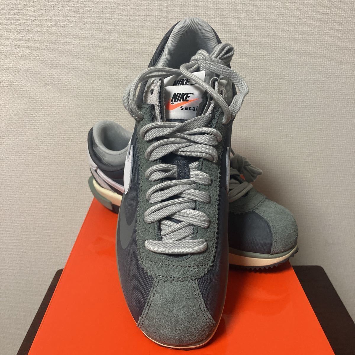 1円〜 sacai×Nike Zoom Cortez Iron Grey サカイ ナイキ ズーム ...