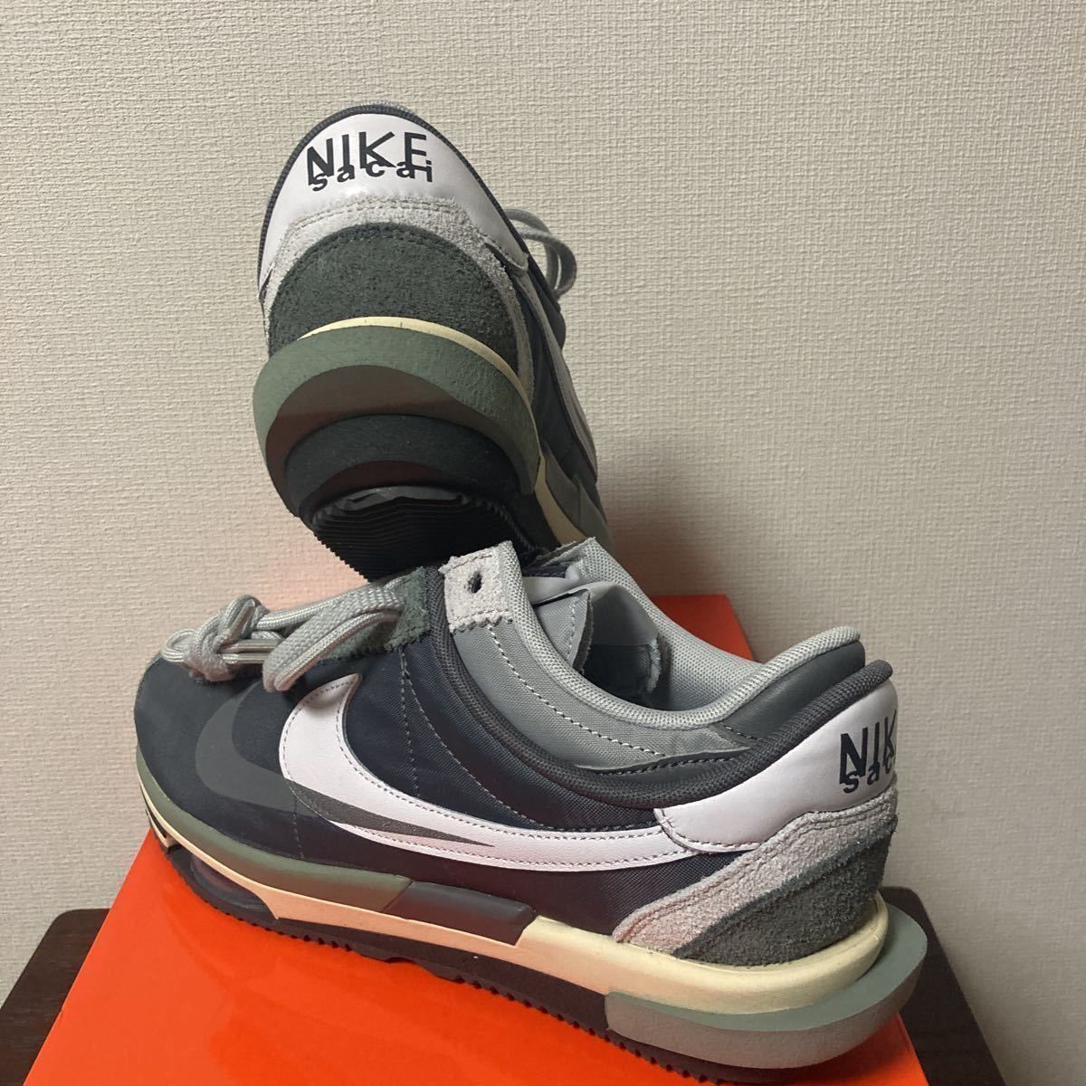 1円〜 sacai×Nike Zoom Cortez Iron Grey サカイ ナイキ ズーム ...