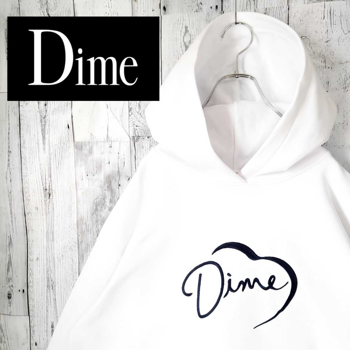 Dime(ダイム)》ロゴ刺繍 厚手プルオーバーパーカー メンズファッション 
